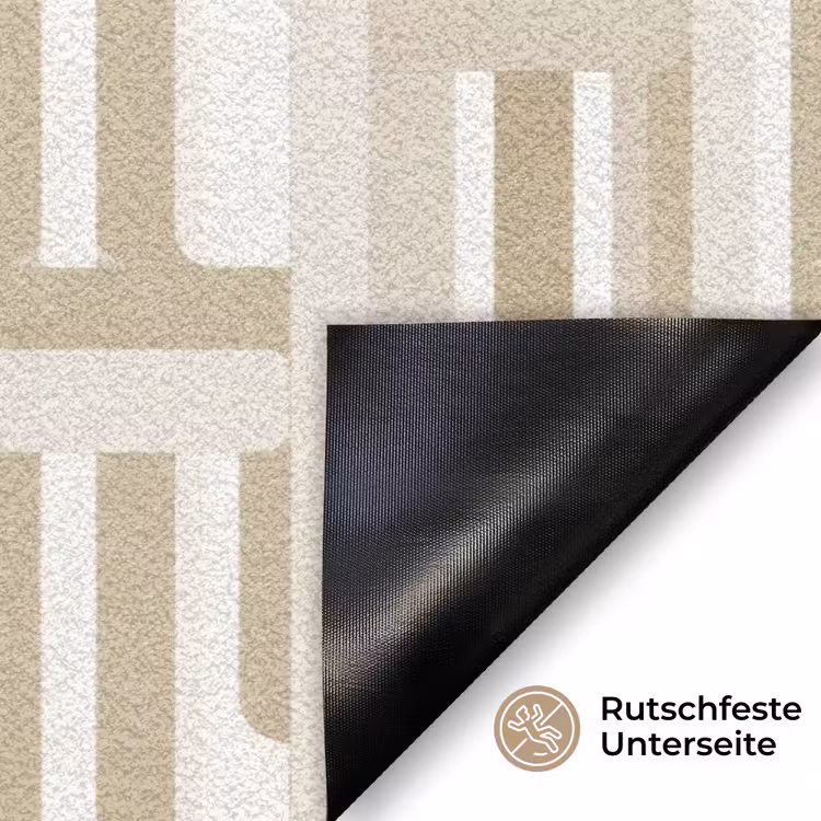 Modern - Geometrisch - Beige Deurmat klein 898 -antislip_DE