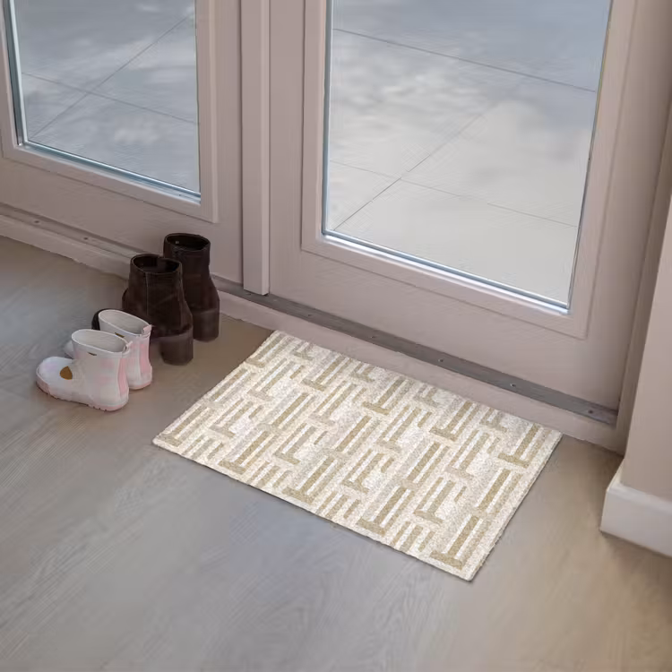 Modern - Geometrisch - Beige Deurmat klein 898 -sfeer3