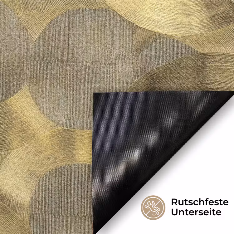 Modern - Geometrisch - Goud Deurmat klein 898 -antislip_DE