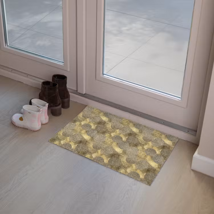 Modern - Geometrisch - Goud Deurmat klein 898 -sfeer3