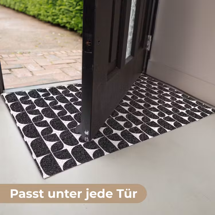 Modern - Geometrisch - Zwart Deurmat klein 898 -USP_DE