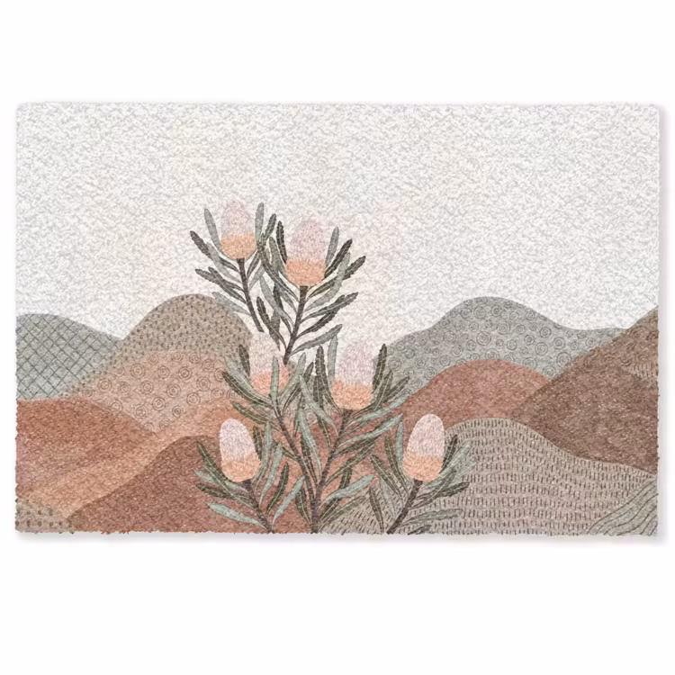 Modern - Heuvels - Terracotta Deurmat klein -zkaufland3d