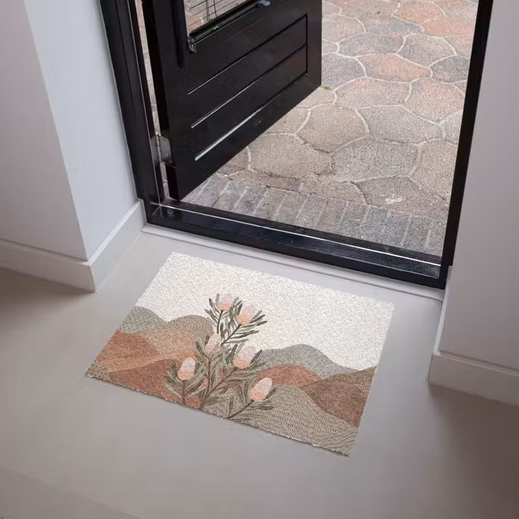 Modern - Heuvels - Terracotta Deurmat klein -sfeer5