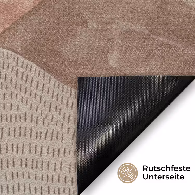 Modern - Heuvels - Terracotta Deurmat klein -antislip_DE