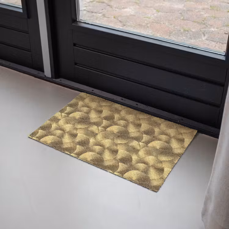 Modern - Cirkel - Goud Deurmat klein 898 -sfeer2