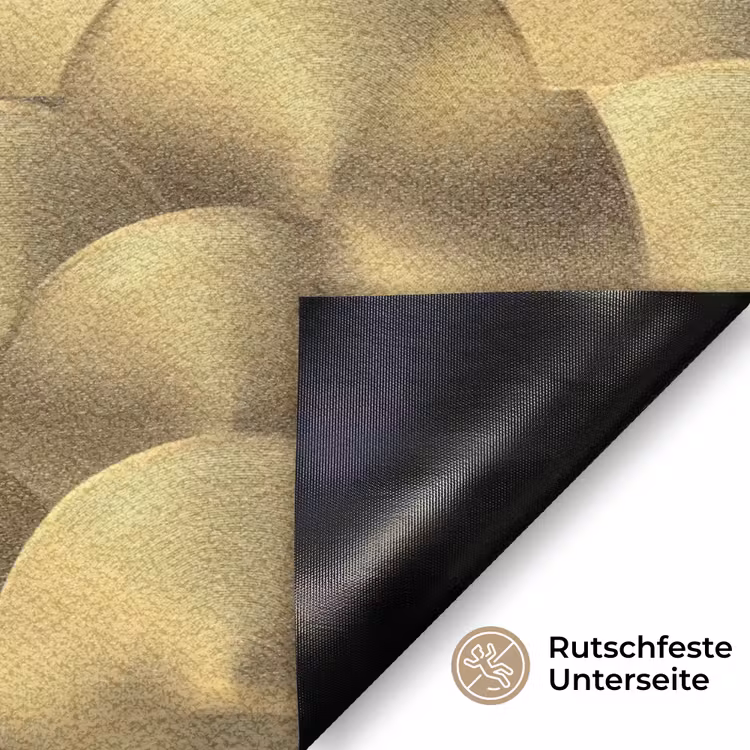 Modern - Cirkel - Goud Deurmat klein 898 -antislip_DE
