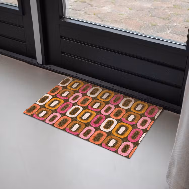 Modern - Retro - Kleurrijk Deurmat klein 898 -sfeer2