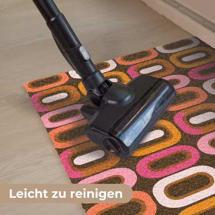 Modern - Retro - Kleurrijk Deurmat klein 898 -reinigen_DE