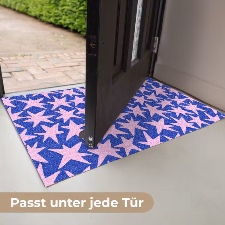 Modern - Sterren - Blauw Deurmat klein 898 -USP_DE