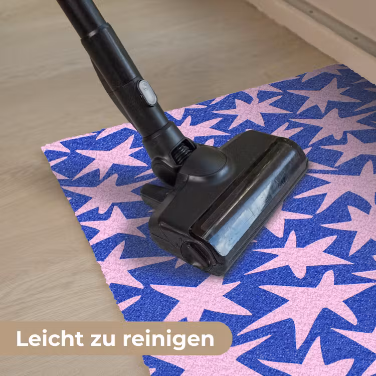 Modern - Sterren - Blauw Deurmat klein 898 -reinigen_DE
