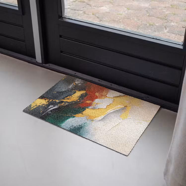 Modern - Kerst - Abstract - Goud Deurmat klein -sfeer2