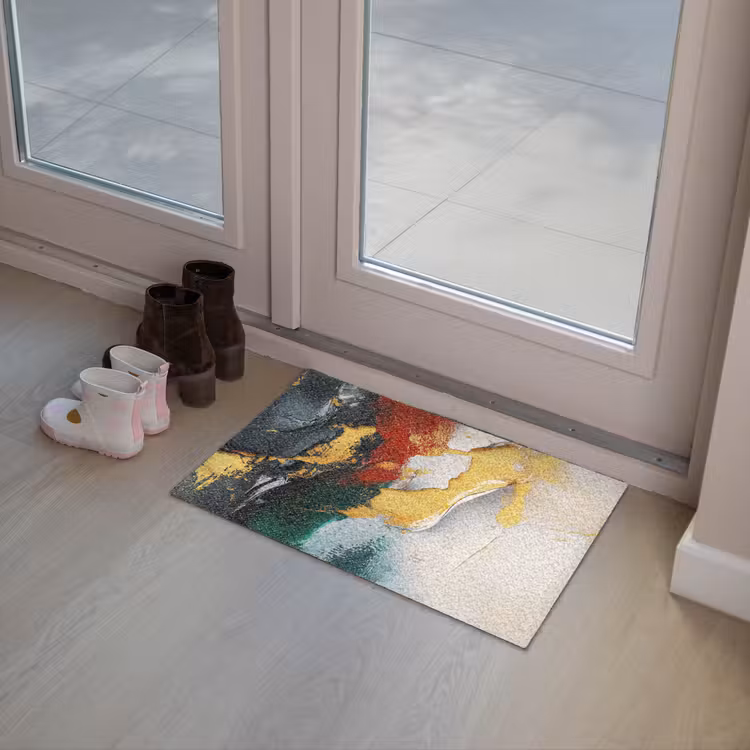 Modern - Kerst - Abstract - Goud Deurmat klein -sfeer3