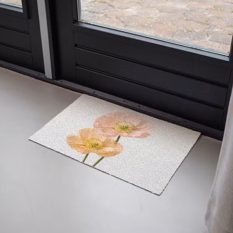 Papavers - Botanisch - Roze Deurmat klein -sfeer2