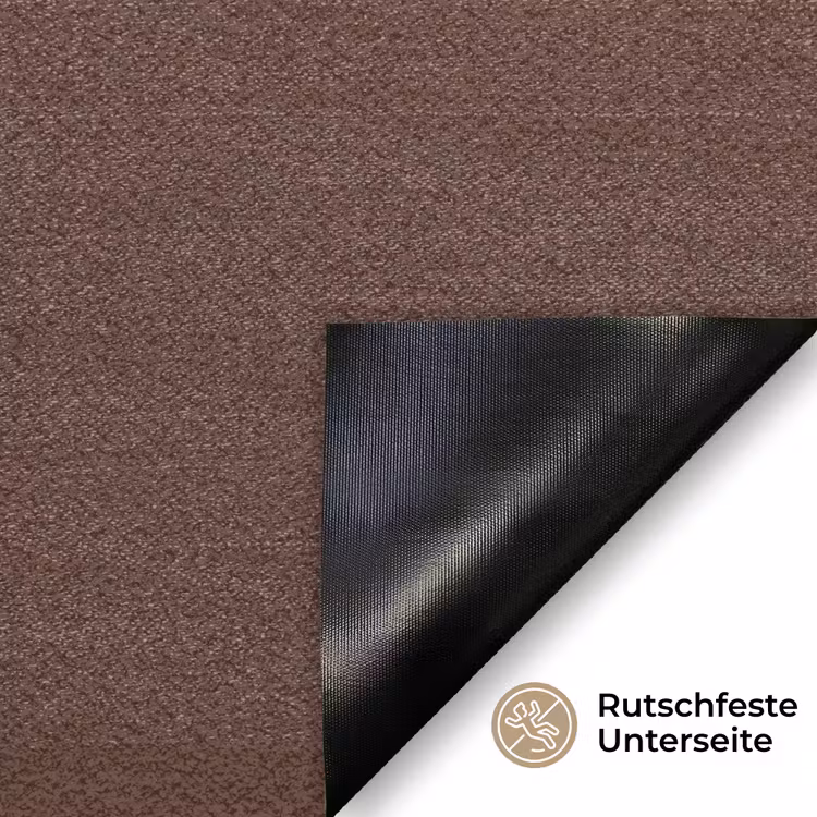 Papaverbol - Droogbloem - Bruin - Minimalistisch Deurmat klein -antislip_DE