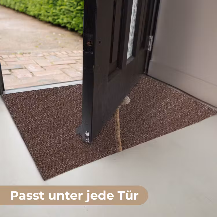 Papaverbol - Droogbloem - Bruin - Minimalistisch Deurmat klein -USP_DE