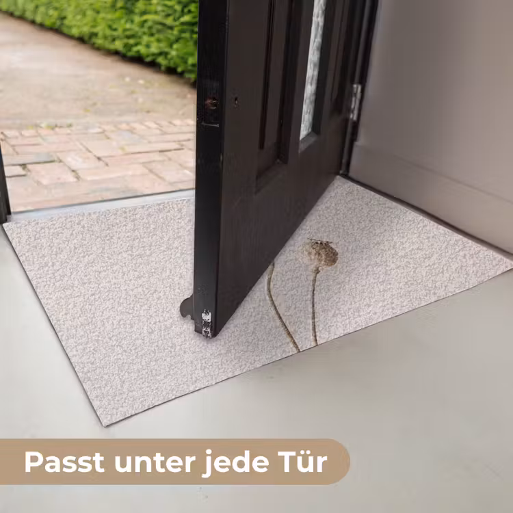 Papaverbollen - Droogbloemen - Minimalistisch - Beige - Rustig Deurmat klein -USP_DE