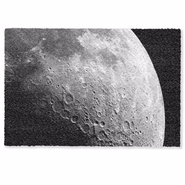 Fußmatte - Mond – Krater – Weltraum - Maan - Kraters - Ruimte Deurmat klein