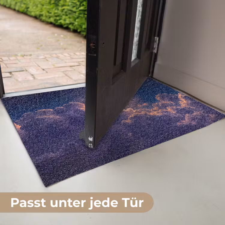Maan - Wolken - Nacht - Oranje Deurmat klein -USP_DE