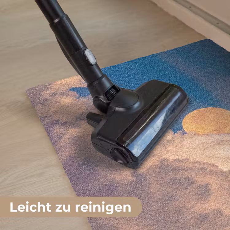 Maan - Wolken - Natuur - Oranje Deurmat klein -reinigen_DE