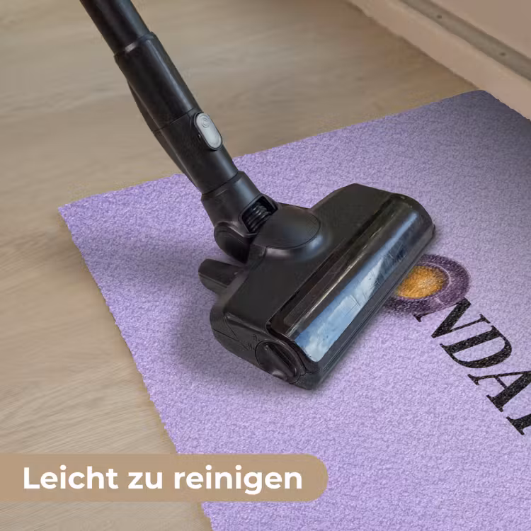 Maandag - Mok - Koffie - Paars Deurmat klein -reinigen_DE