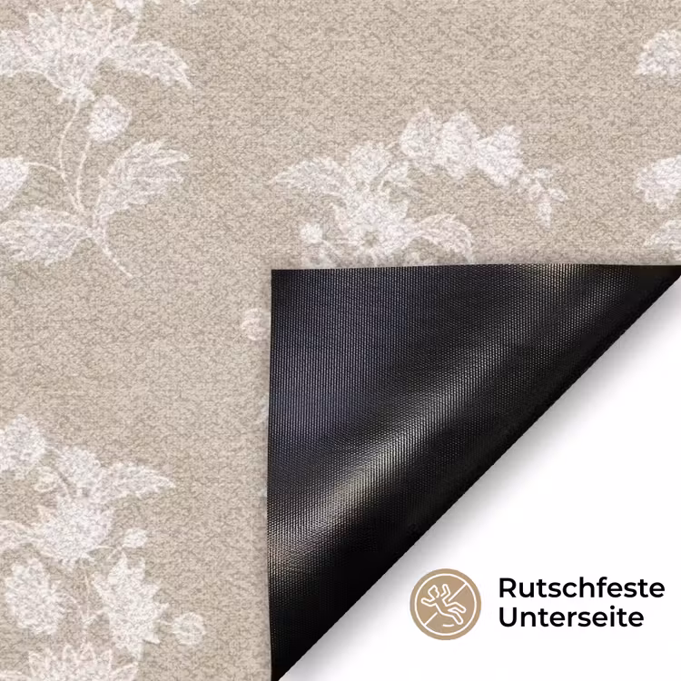 Motief - Beige - Linnen Deurmat klein 898 -antislip_DE