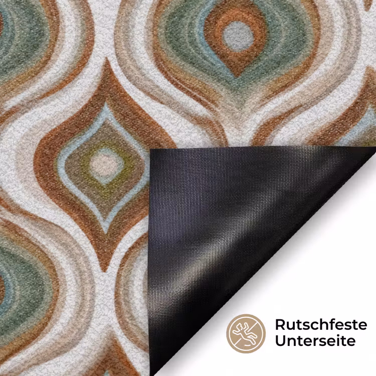 Motief - Patroon - Kleurrijk Deurmat klein 898 -antislip_DE