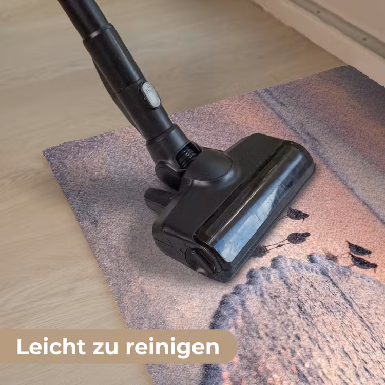 Meeuwen - Strand - Zee - Roze Deurmat klein -reinigen_DE