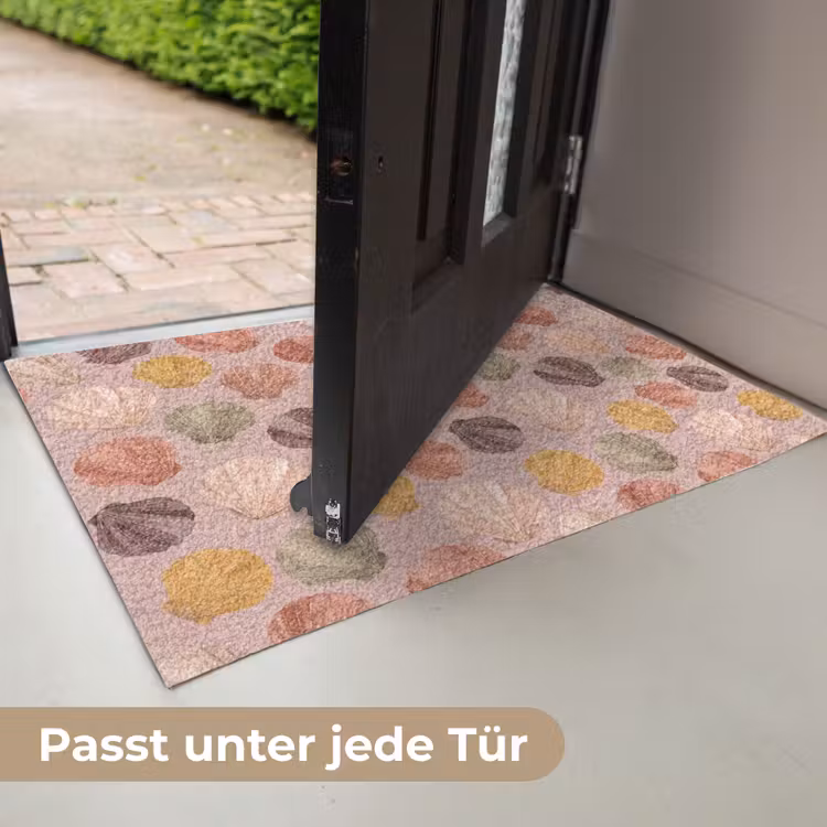Schelp - Patroon - Zee - Aquarel - Aardetinten Deurmat klein -USP_DE