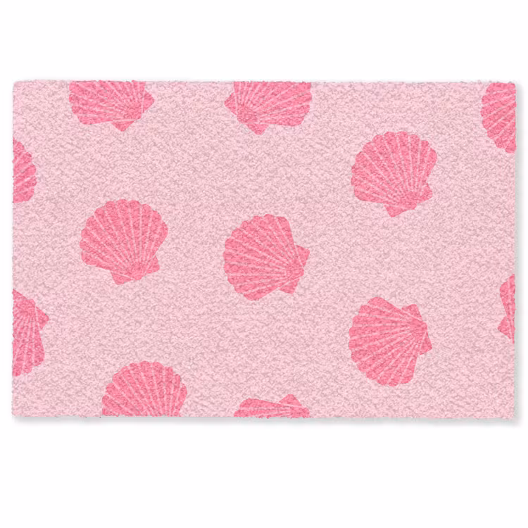 Schelp - Patroon - Zee - Modern - Roze Deurmat klein -zkaufland3d