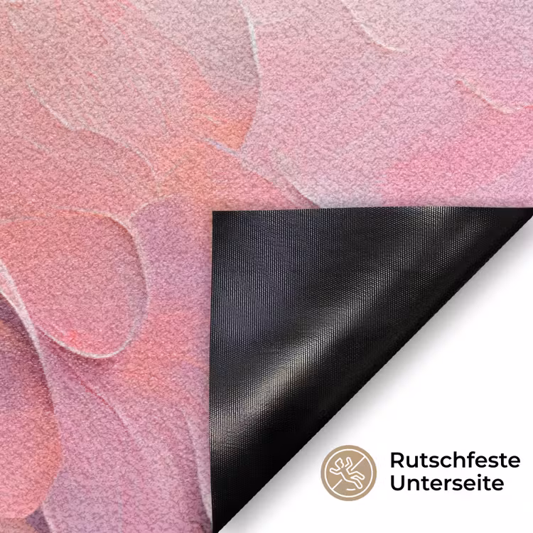 Schelp - Pastel - Pink Deurmat klein -antislip_DE