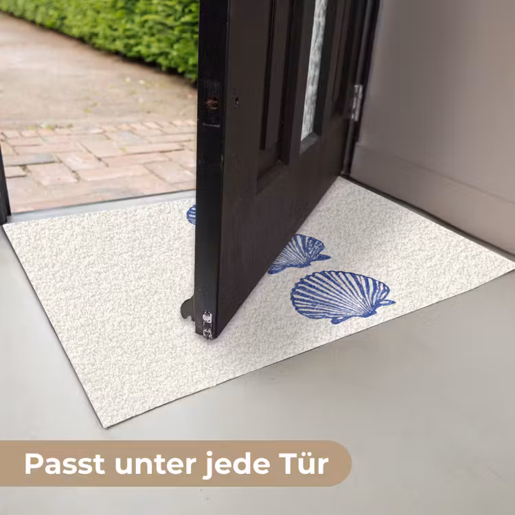 Schelpen - Blauw - Patroon Deurmat klein -USP_DE