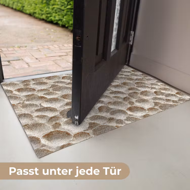 Schelpen - Waaiervorm - Wit Deurmat klein 898 -USP_DE