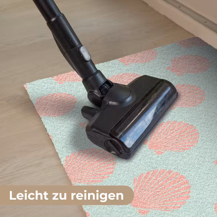 Schelpen - Patroon - Roze - Blauw - Zomer Deurmat klein -reinigen_DE