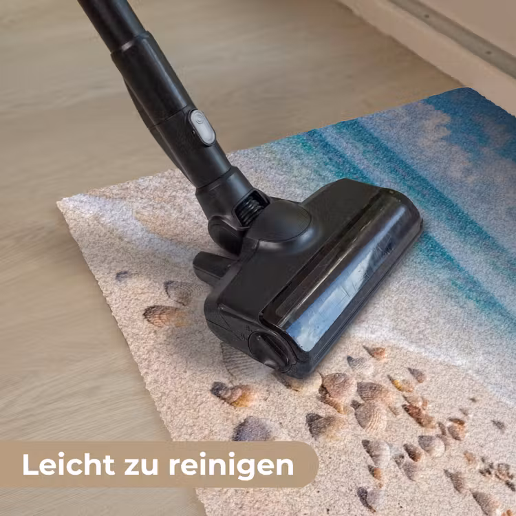 Schelpen - Strand - Natuur - Beige Deurmat klein -reinigen_DE