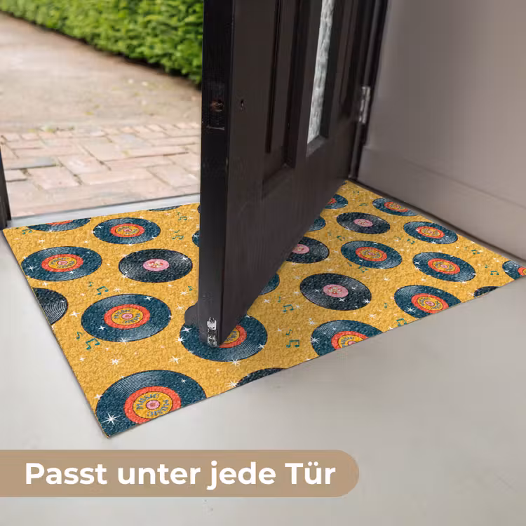 Muziek - Patroon - Geel Deurmat klein 898 -USP_DE