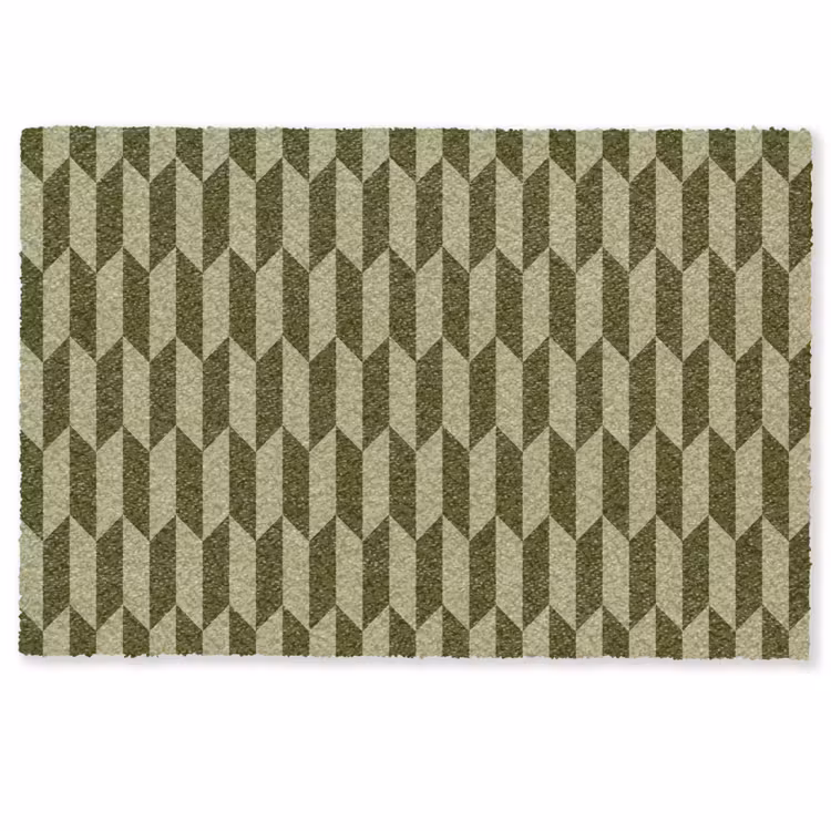 Patroon - Abstract - Groen - Vlakken Deurmat klein -zkaufland3d