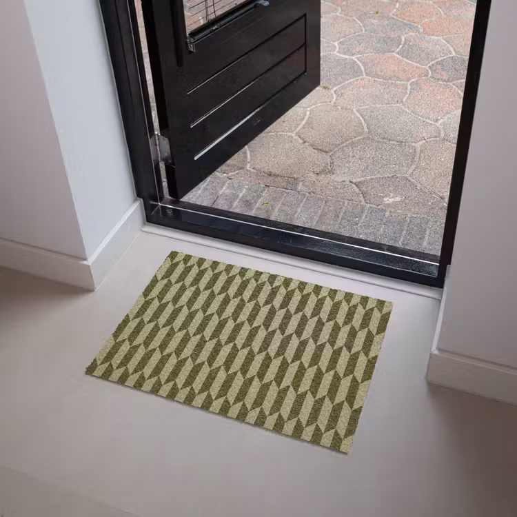 Patroon - Abstract - Groen - Vlakken Deurmat klein -sfeer5