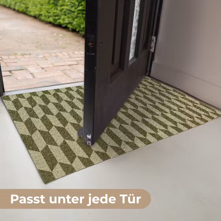Patroon - Abstract - Groen - Vlakken Deurmat klein -USP_DE