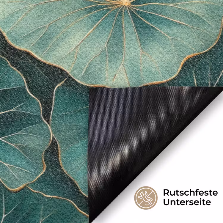 Patroon - Bladeren - Groen Deurmat klein 898 -antislip_DE