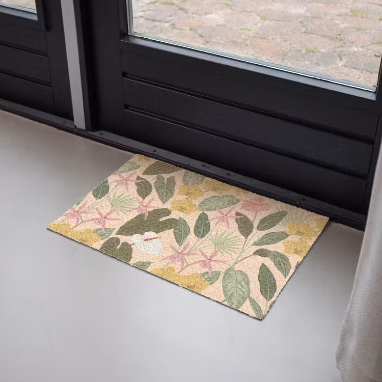 Patroon - Bloemen - Kleurrijk Deurmat klein -sfeer2