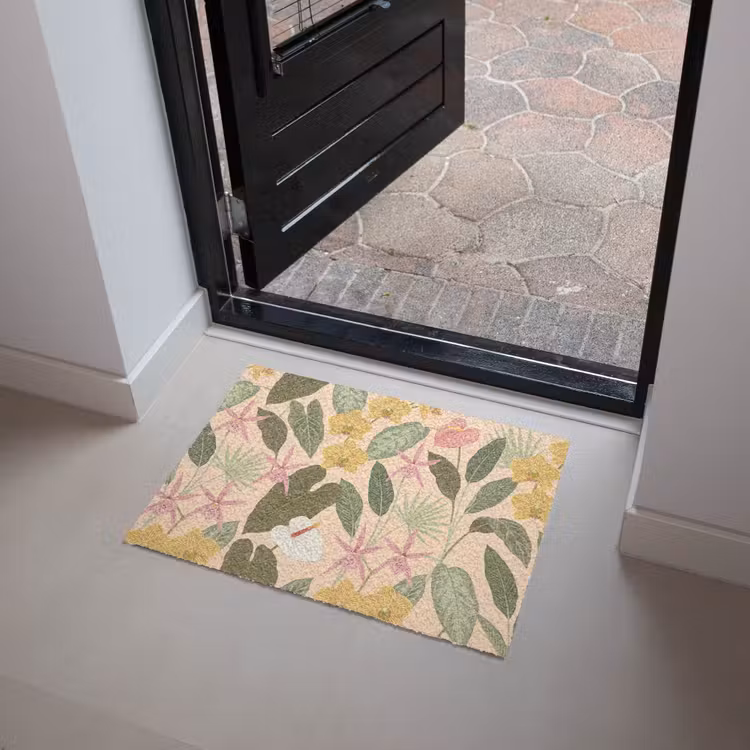 Patroon - Bloemen - Kleurrijk Deurmat klein -sfeer5