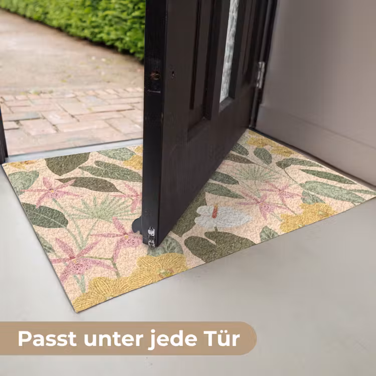Patroon - Bloemen - Kleurrijk Deurmat klein -USP_DE