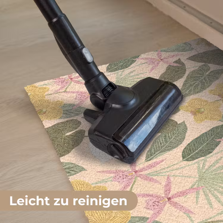 Patroon - Bloemen - Kleurrijk Deurmat klein -reinigen_DE