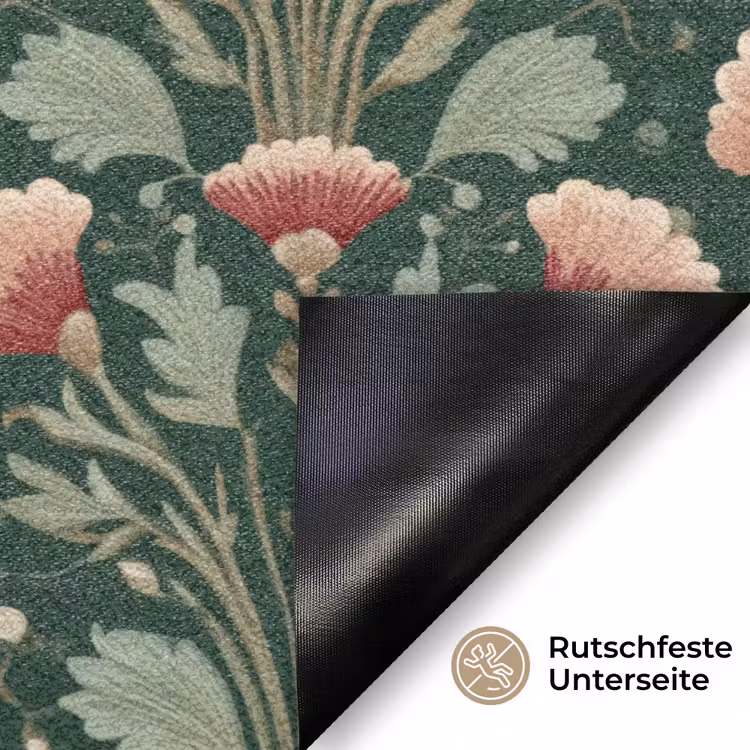 Patroon - Botanisch - Kleurrijk Deurmat klein 898 -antislip_DE