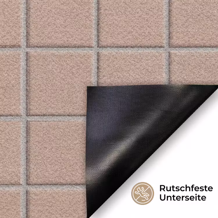 Patroon - Tegel - Oudroze Deurmat klein 898 -antislip_DE