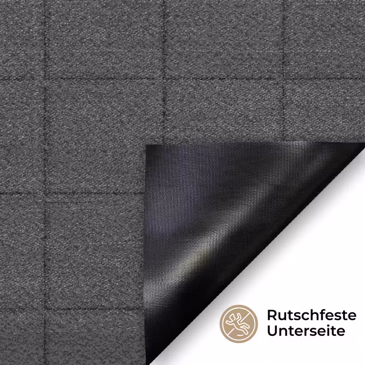 Patroon - Tegel - Antraciet Deurmat klein 898 -antislip_DE