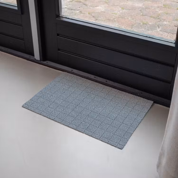 Patroon - Tegel - Blauwgrijs Deurmat klein 898 -sfeer2