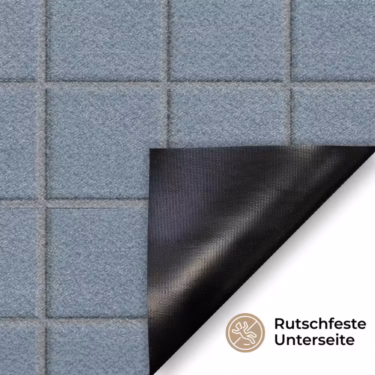 Patroon - Tegel - Blauwgrijs Deurmat klein 898 -antislip_DE
