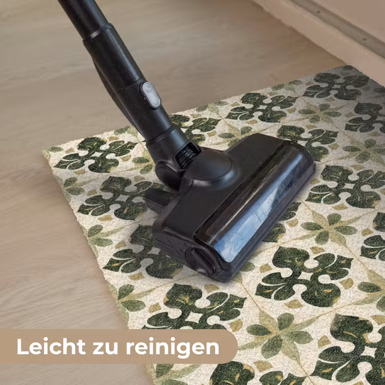 Patroon - Tegel - Groen Deurmat klein 898 -reinigen_DE
