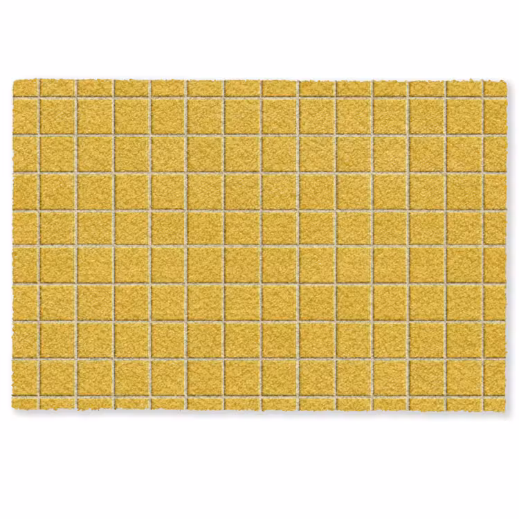 Patroon - Tegel - Okergeel Deurmat klein 898 -zkaufland3d